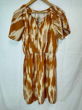 J. Crew Silk Mini Dress Size 2, Women’s Short Sleeve Tie-Neck Dress